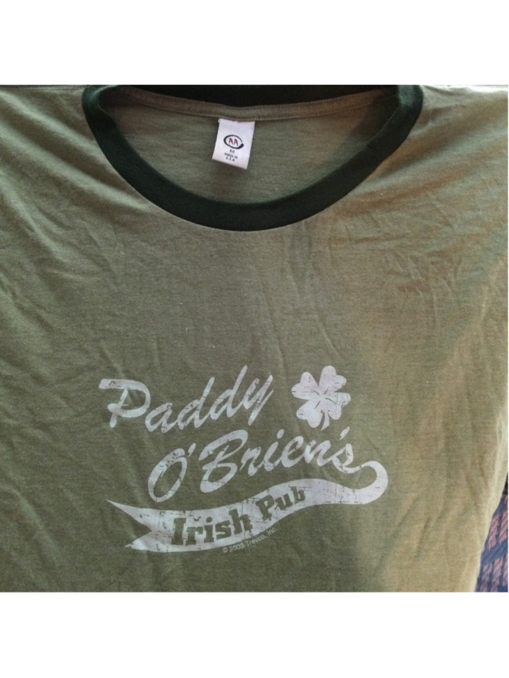 Mens American Apparel Short Sleeve Tee Green M